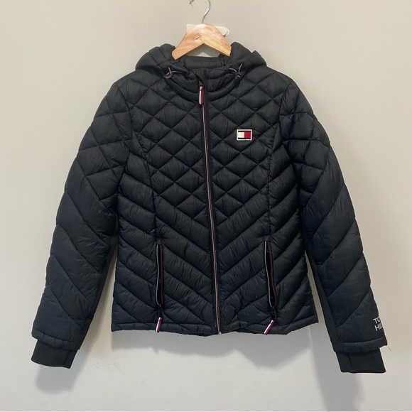 TOMMY- HILFIGER black jacket - Picture 1 of 8